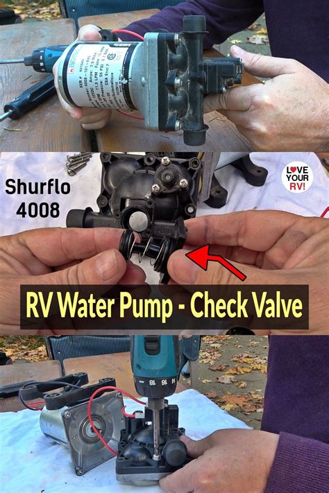 RV Water Pump Check Valve Function and Replacement How